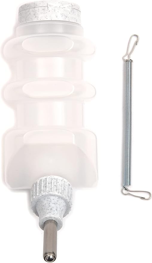 Lixit® Top Fill No Drip Water Bottles for Rabbits, Ferrets, Hamsters, Guinea Pigs, Rats, Chinchillas and Other Small Animals - Made in USA (Granite (Pack of 2), 16 Ounce)