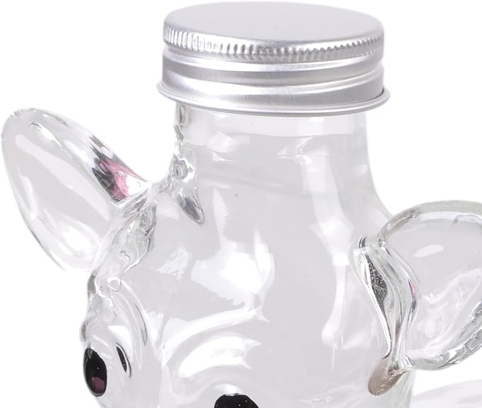 Dog Themed Air Tight Glass Snacks Jar With Secure Lid For Storing Cookie Coffee Pet Treats Kitchen Organizers Chihuahua Shaped Candy Jar