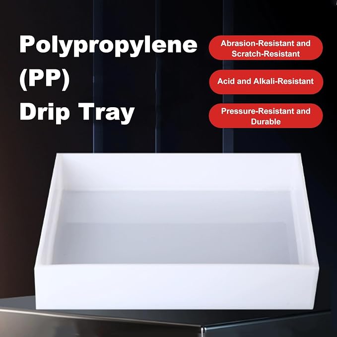Oil Drip Pan PP Plastic, Leak-Proof Drip Pan, Dog Crate Tray Replacement, Organizer Accessory Tray for Laboratories, Homes, Kitchens, Factory(70x35x5cm/28x14x2in)