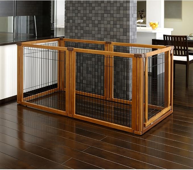 Richell 3-in-1 Convertible Elite Pet Gate, 6-Panel