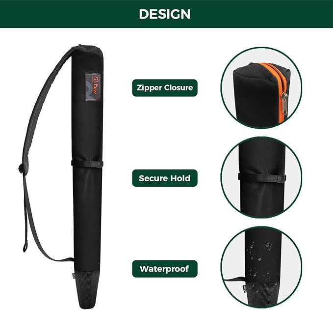 FXW Stake Bag Designed for Storing and Carrying While Camping | Multi-Brand Fit, for 40"H Playpen Stakes, Hands-Free Design, Stakes Not Included