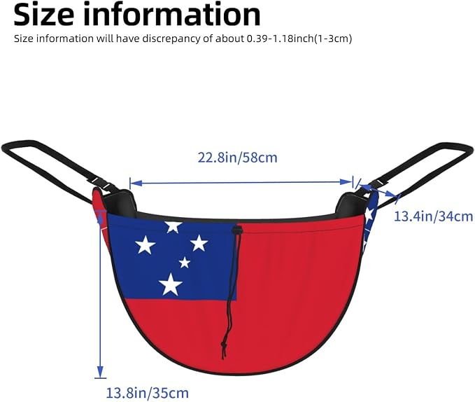 Flag of Samoa Car Seat Organizer-Backseat Storage Bag for Travel | Waterproof Durable. Holds Snacks Gear Essentials. Fits Most Cars.