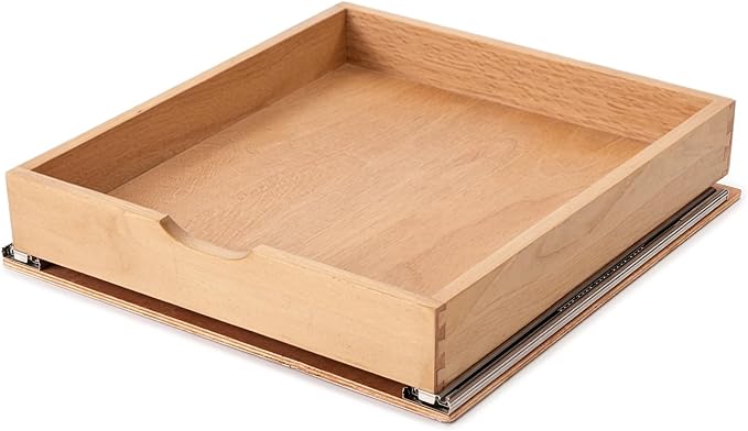 Pull Out Cabinet Drawers - 6x2 Size Options (12-23'W,18-21'D), Pre-Assembled with Soft Close Slides, Solid Beechwood, Easy Installation(21'W x 21'D)