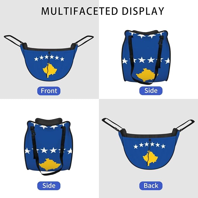 Flag of Kosovo Car Seat Organizer-Backseat Storage Bag for Travel | Waterproof Durable. Holds Snacks Gear Essentials. Fits Most Cars.