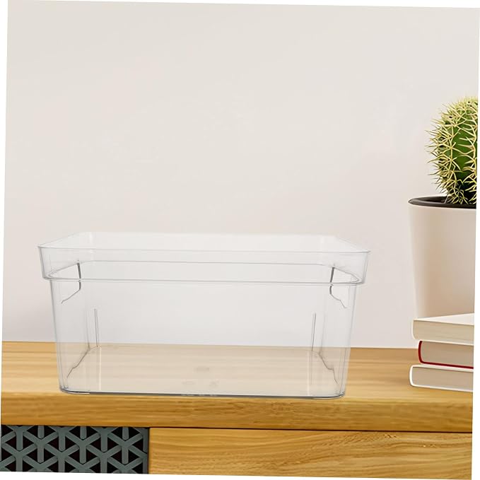 jojofuny Pet Storage Box Handle Multifunctional Organizer for Stationery Makeup and Bathroom Items Portable Small Storage for