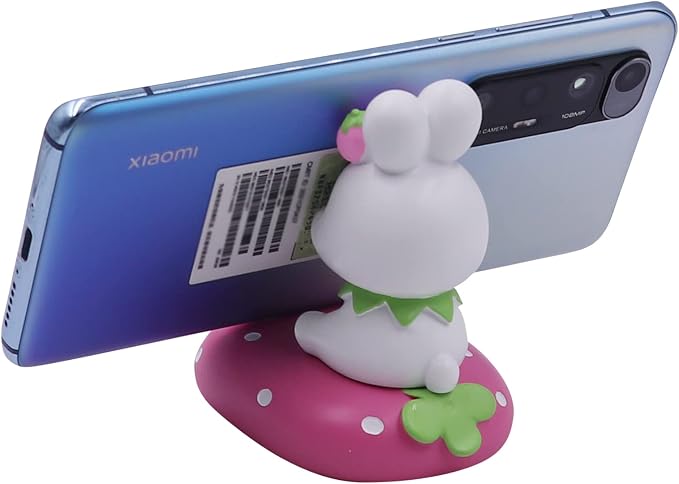 Cute Rabbit Cellphone Holder Stand Animal Smartphone Desk Stand for All Mobile Phones Bunny Phone Stand Desk Ornament