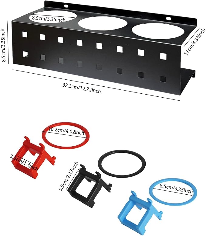 Spray Bottle Holder Rack Spray Can Organizer Storage Wall Mount 13“