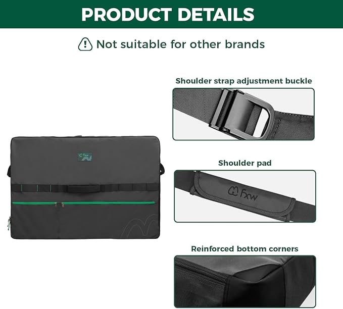 FXW Dog Playpen Storage Bag, Designed for RV Trips, Black, 2 Packs | Fits FXW Pens Only(40" H 8 Panels & 9 Stakes), Comfortable Carry, Neat Storage, Wear-Resistant, Patented