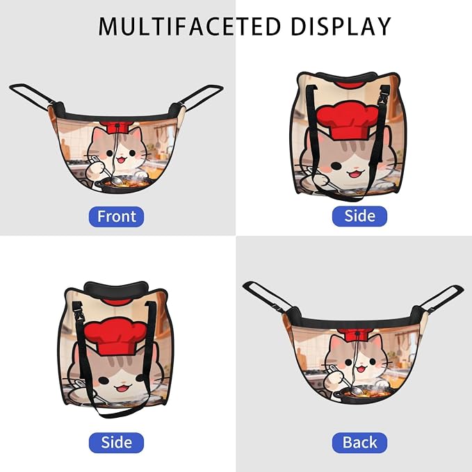 Cat Chef Cooking Car Seat Organizer-Backseat Storage Bag for Travel | Waterproof Durable. Holds Snacks Gear Essentials. Fits Most Cars.