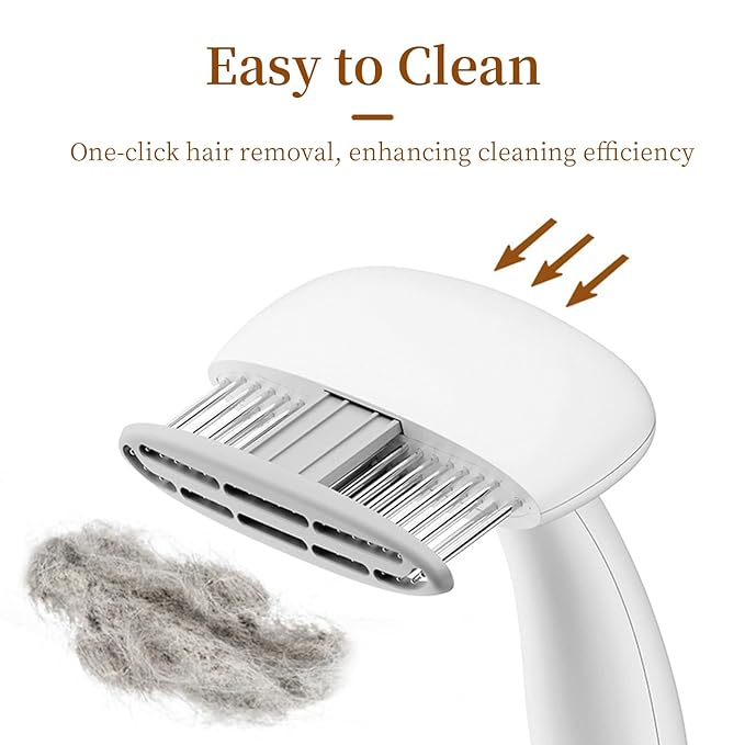 Self Cleaning Undercoat Rake Deshedding Brush for Long Haired Dogs Cats, Fit Golden Retriever, Border Collie ， German Shepherd ， Husky ， Animals Grooming Tool ， As a Gift for a Pet Owner