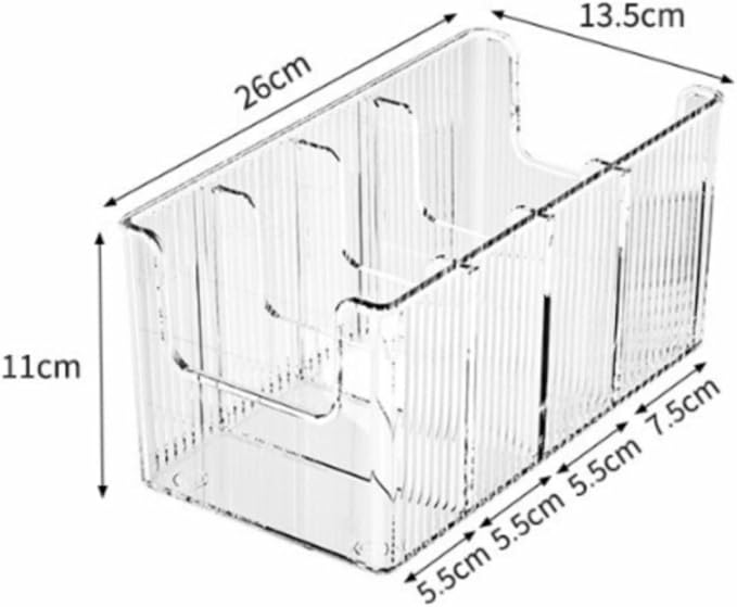 Belt Organizer Storage Bin Holder Case With Adjustable Dividers PET Container For Belts Ties Watches Jewelry Stackable Transparent Display For closet