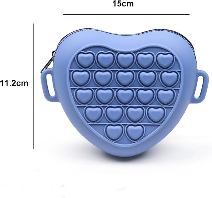 Silicone Dog Treat Pouch with Shoulder Strap and Waist Clip, Zipper Closure Closure to Avoid Spilling, Treat Pouches for Pet Training (Blue)