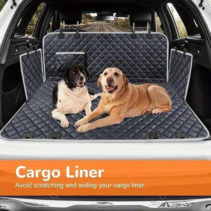 LuckyFlu Car Backseat Pet Seat Cover for VW Caddy Cargo 2020-2024, Waterproof Scratch-Proof Non-Slip Pet Car Hammock, Vehicle Pet Travel Accessory