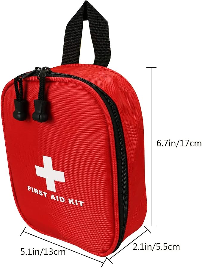 Nylon First Aid Kit Empty, Travel Empty First Aid Kit Pouch Bag for Emergency at Home, Office, Car, Outdoors, Boat, Camping, Hiking(Bag Only)