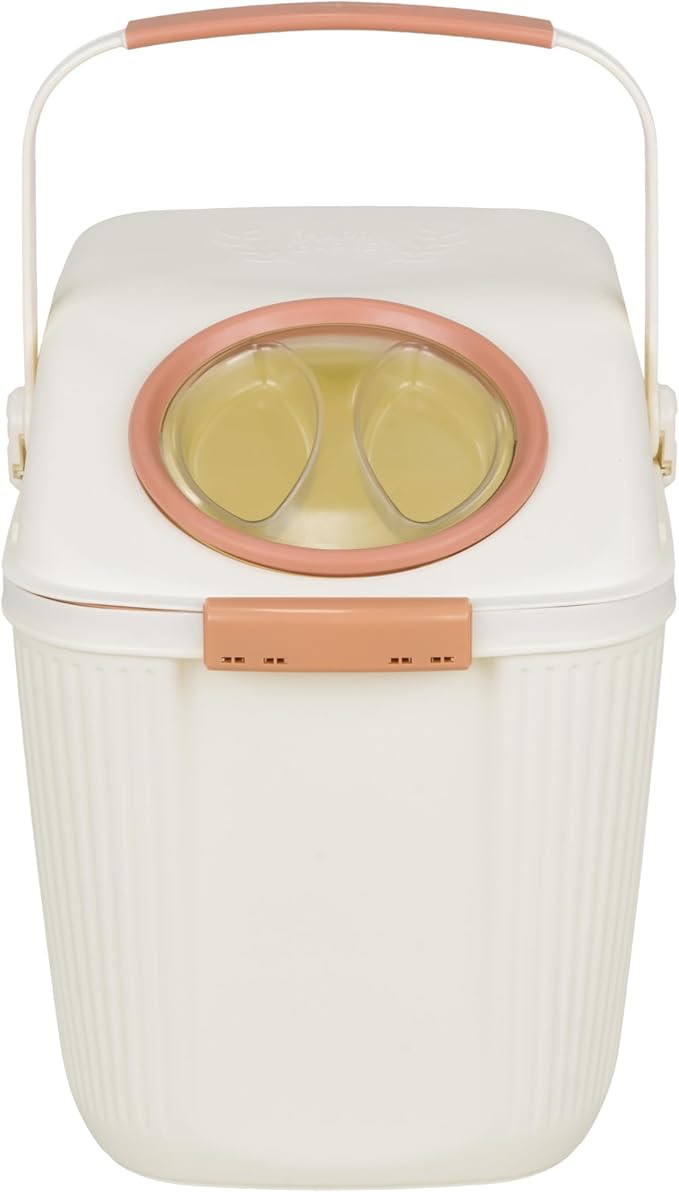 Harry Barker Lightweight Airtight Pet Food Storage Container, Eco-Friendly Recycled Plastic with Easy-Access Lid, Holds up to 25 lb Dry Dog or Cat Food