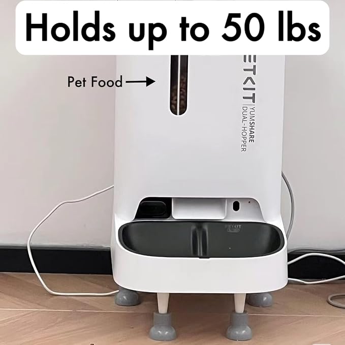 Pet Food Stand for Cats and Dogs Neck Health, Elevated Cat Feeding Station for 99% Automatic Pet Feeder & Water Dispenser