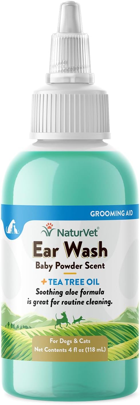 Ear Wash w/Tea Tree Oil (Aloe & Baby Powder scent) 4 oz