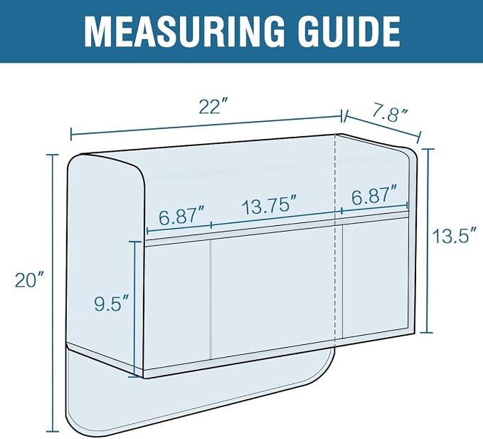 H.VERSAILTEX Water Resistant Armrest Covers for Sofa, 2 Pack, Khaki/Beige | Waterproof Armchair Caddy, Couch Arm Covers Remote Control Holder Sofa Armrest Organizer for Magazine, Tablet, Phone, iPad