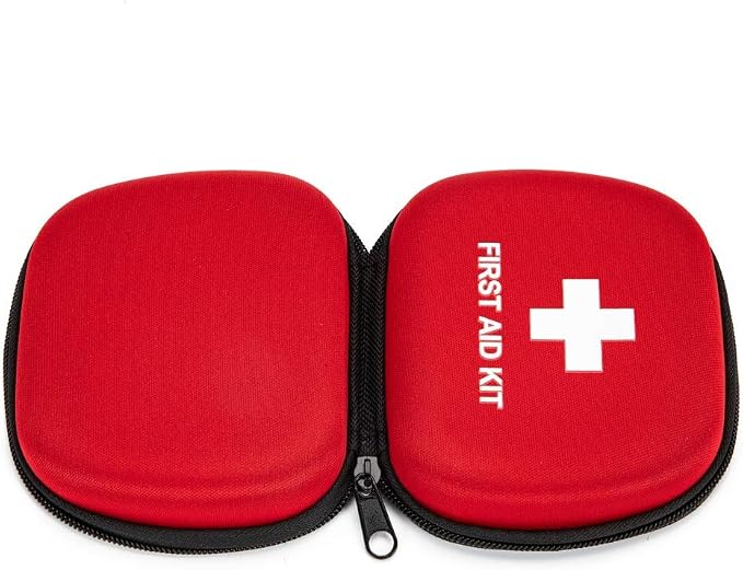 First Aid Hard Case Empty, First Aid Hard Case First Aid EVA Hard Red Medical Bag for Home Health First Emergency Responder Camping Outdoors (5x4x1.8 Small)