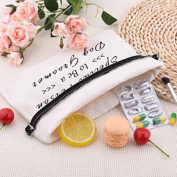 Sisadodo Dog Groomer Christmas Brithday Gifts for Women Men Dog Hairdresser Storage Bags for Dogs Groomers Canvas Cosmetic Makeup Bag Pouch Hair Stylist Travel Toiletry Bag with Zipper