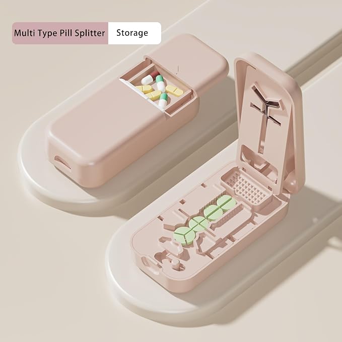 Pill Cutter, Pill Splitter for Small Pills, Cuts 1/2, 1/3, 1/4 Pills