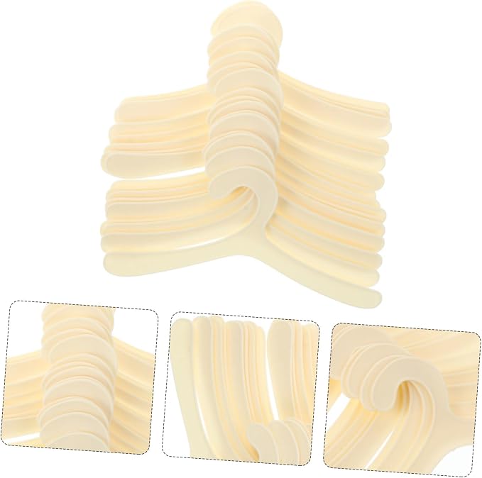 POPETPOP Dog Clothing Hanging Rack 20pcs Pet Clothes Hangers Plastic Storage Rack