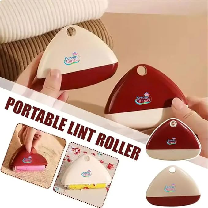 Professional Lint Roller for Clothes, Pet Hair, Dust Removal, Reusable (White)
