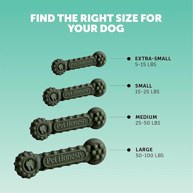 Pet Honesty Brush Buddies All Natural Dog Dental Treats for Dogs – Long Lasting Dental Sticks for Dogs, Teeth Cleaner, Breath Freshener, Plaque & Tartar Remover – Medium Sized Dogs (15 Count)