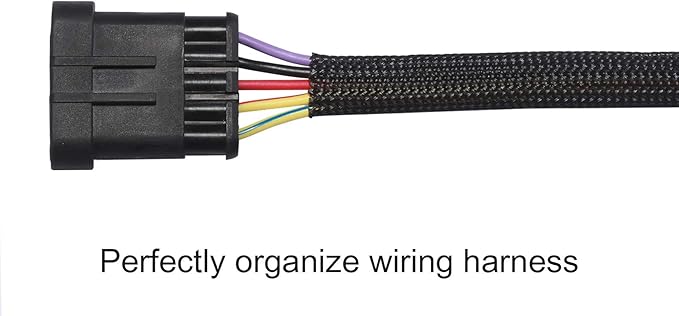 25ft - 1 inch PET Expandable Braided Sleeving – Black – Alex Tech Braided Cable Sleeve