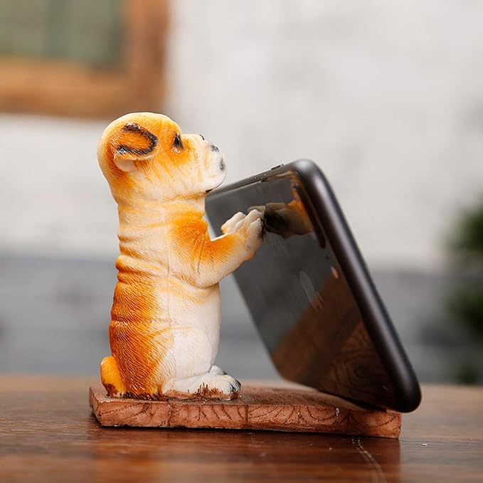Puppy Dog Cell Phone Stands Pet Smartphone Holder for Desk Saint Bernard