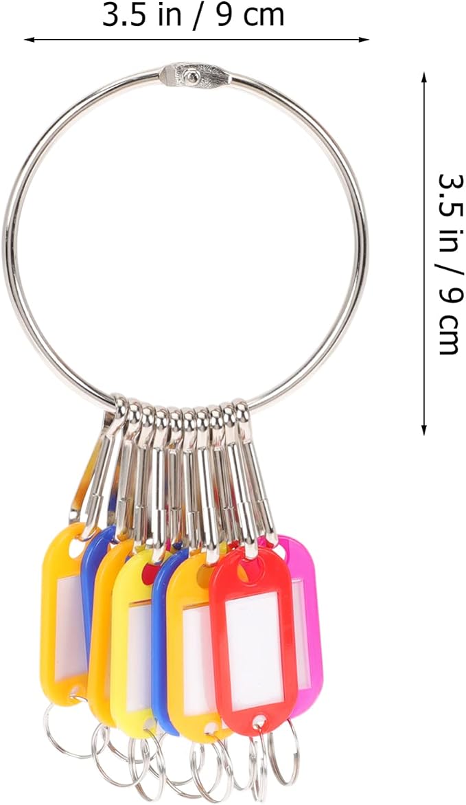 DOITOOL 4sets Multi-Functional Key Tags Luggage and Pet Identification Labels Easy to Use Color-Coded Organizers for Home Office and Travel