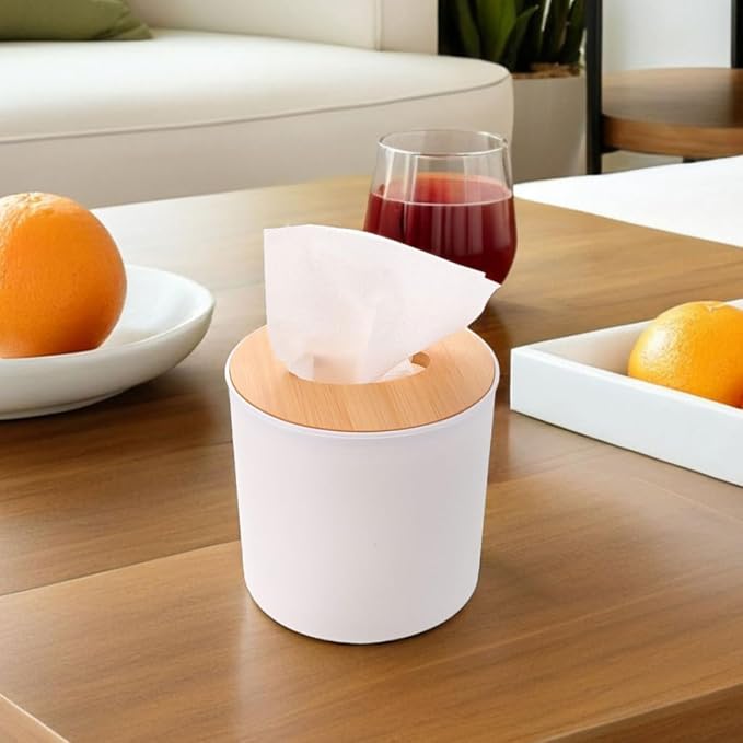 3pcs Tissue Holder with Detachable Design for Bathrooms Offices | White Pet Body, Stable Portable Organizer, Effective Countertop Storage