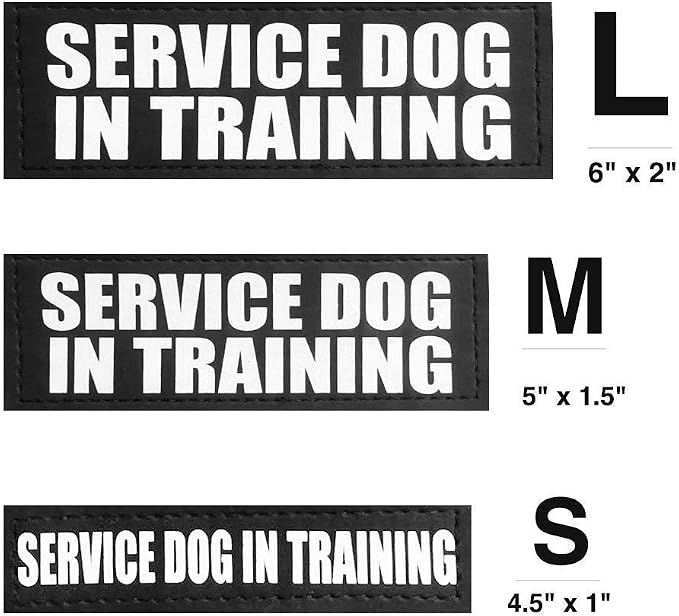Fairwin Dog Patches, Reflective and Removable Dog Tags for Service Vest Dog Harness