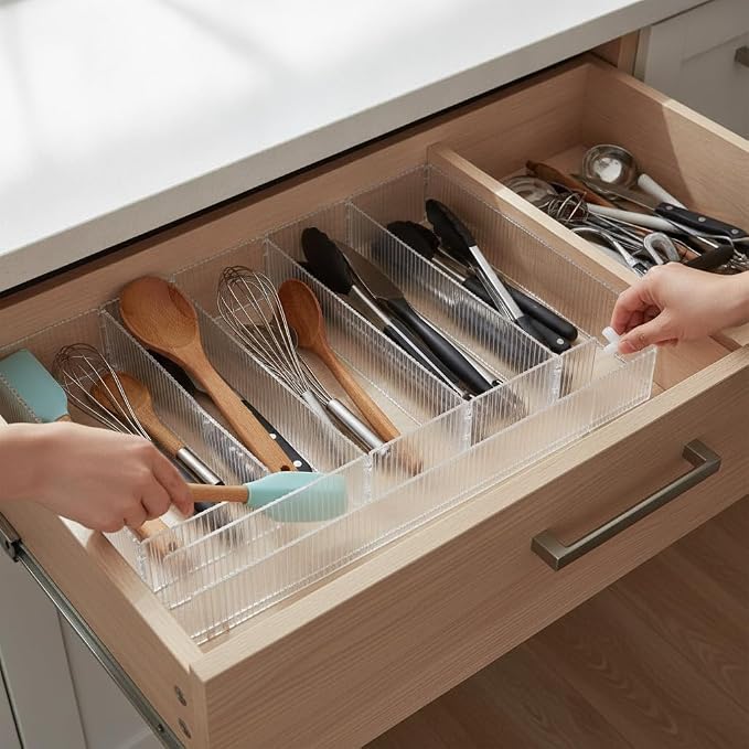 Drawer Divider Organizer, PET | Drawer Component, Drawer Separator, Drawer Arrangement, For Apartment Dwellers