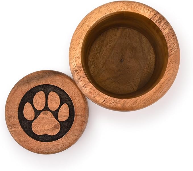 Kimona Food Jars & Canisters With PAW Engraved on Lid, Storage Food Kitchen Counter Containers for Candy, Flour, Oats, Coffee Bean, Pet Treats (4.5" X 4.5" X 6")