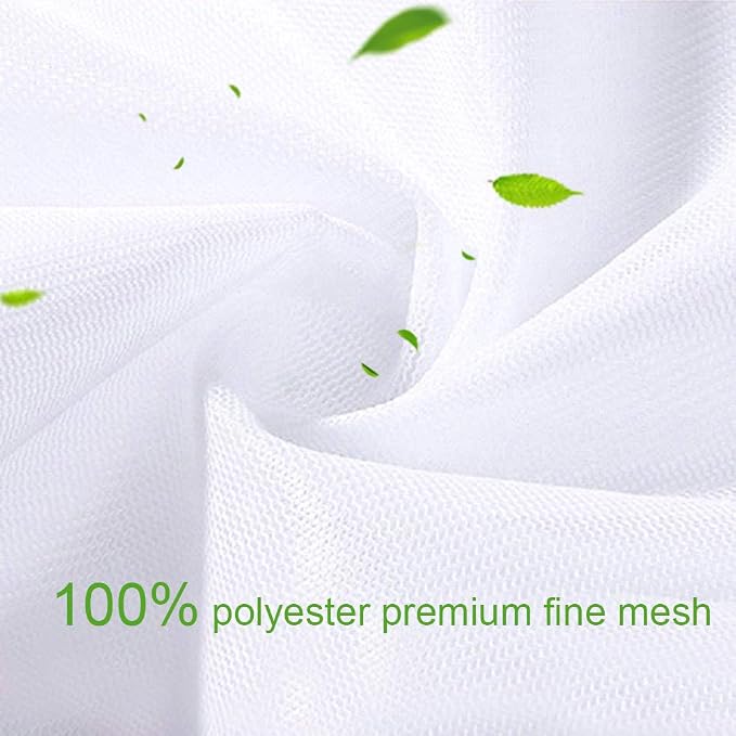 OTraki 2 Pack Extra Large Laundry Mesh Bag 43 x 35 Inch Mesh Laundry Bag Zippered Big Net Bag for Blanket Sweater Coat Bedding Sheet in Home Dorm Hotel Don't Drying, Melting 140-176℉, White | Zippered Big Net Bag for Blanket Sweater Coat Bedding Sheet ...