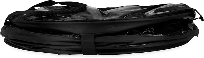 Camco Pop-Up Utility Container - Use as Collapsible Trash Can When Camping - Holds 30-Gallon Kitchen-Size Trash Bags - Stands 2-Ft Tall & Collapses for RV Storage and Organization (42893-A)