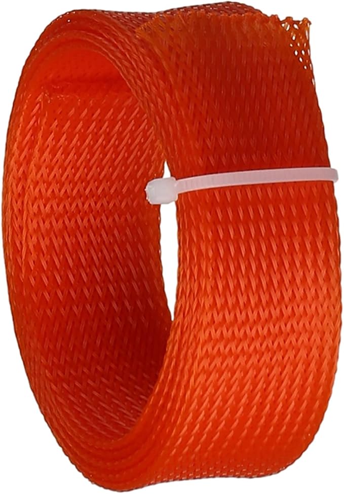 Jutagoss PET Expandable Braided Cable Sleeve, 3.28ft - 1 inch Orange Cable Management Sleeve, Wire Loom Tube Cord Protector for USB Cable, Power Cord, Audio Video and More, 1Pc