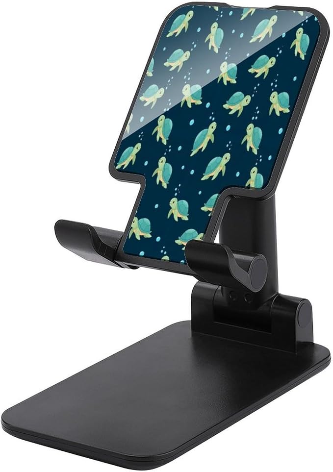Universal Adjustable Sea Turtles Green Phone Stand | Portable, Desktop Cell Phone Stand, Smartphone Holder, Online Video Calls, Travel Accessories