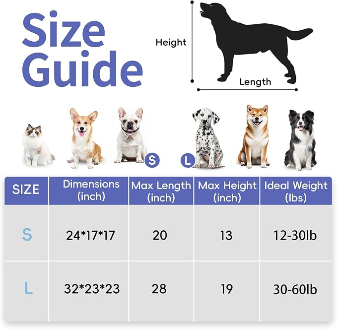 Petprsco Portable Dog Crates for Medium Dogs, 32"x23"x23" Travel Dog Crate | Collapsible Dog Crate with Plush Mat, Soft Blanket & Foldable Bowl, Strong Fabric, 4-Sided Vents, 3 Doors, Indoor/Outdoor Use
