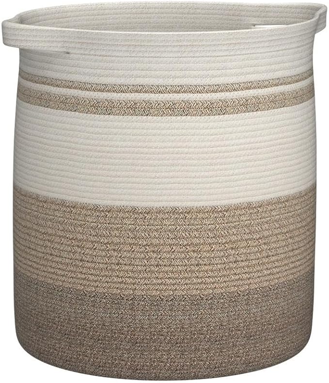 OIAHOMY 80L Laundry Basket Laundry Hamper Nursery Hamper Gradient Yellow | Tall Dirty Clothes Hamper with Handle,Blanket Basket,Decorative Basket for Living Room,Storage Basket,Toy Storage