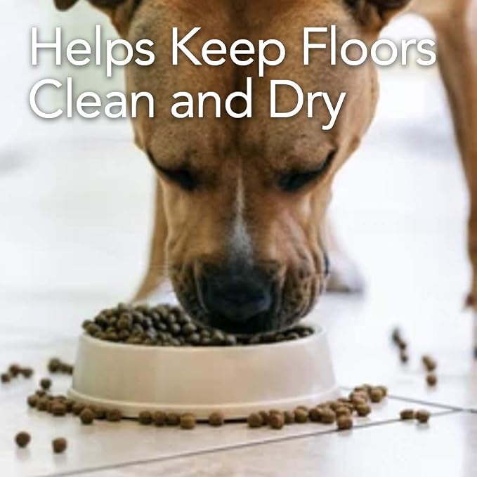 RESILIA Under Dog Crate and Kennel Mat to Protect Floors, Water-Resistant Pad for Hard Floors and Surfaces, 30 Inches x 48 Inches, Black