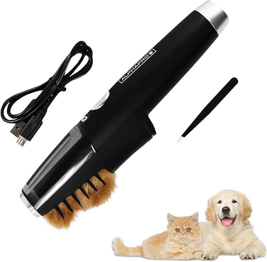 MISTIC COOL Alpha Pro Dog Trimmer for Grooming | Painlessly Removes Knots & Tangles from Long Haired Dogs | Dematting Comb for Dogs & Cats, Pet Grooming Tool
