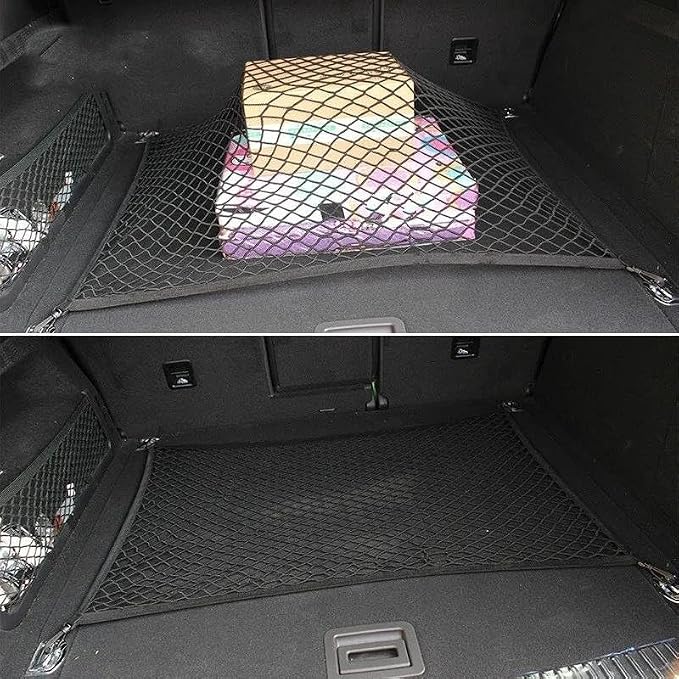 Car Nets For Skoda For Octavia A5 A7 For Kodiaq For Rapid For Fabia For Superb For Yeti Trunk Luggage Storage Cargo Organiser Nylon Elastic Mesh Net Cargo Net