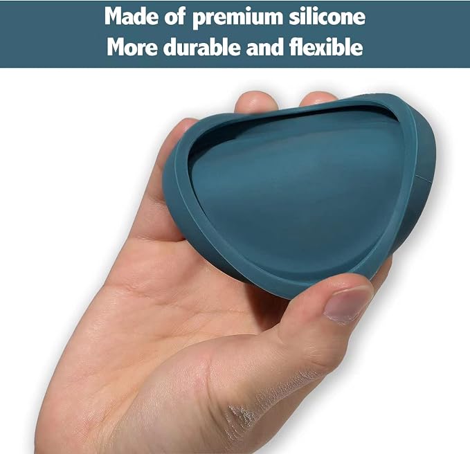 OHMO Cat Food Can Lids for 3oz Small Pet Cans, 3-Pack, Dark Blue | BPA-Free Silicone Can Cover, 2.5oz, Flexible&Durable, Reusable, Secure Seal, Easy to Clean, Keep Opened Meals Fresh