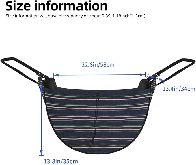 Color Pin Stripe Car Seat Organizer-Backseat Storage Bag for Travel | Waterproof Durable. Holds Snacks Gear Essentials. Fits Most Cars.