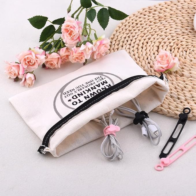 Sisadodo Charging Cable Organizer Travel Bag Toiletry Makeup Cosmetic Bags Medicine Med Toiletry Bag Pouch Diabetic Gifts Bags
