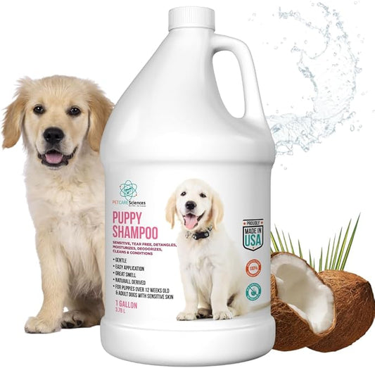 1 Gallon Tearless Puppy Shampoo and Conditioner - Groomers Choice - Made in the USA