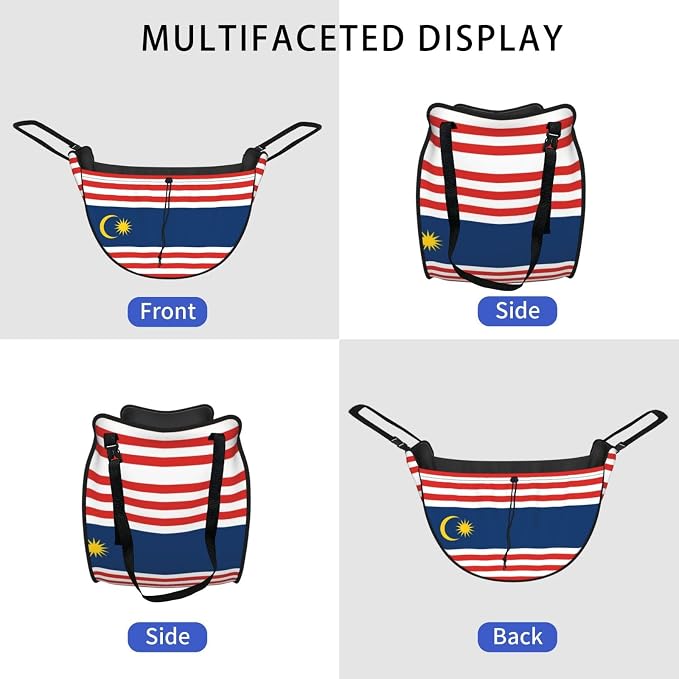 Kuala Lumpur Flag Car Seat Organizer-Backseat Storage Bag for Travel | Waterproof Durable. Holds Snacks Gear Essentials. Fits Most Cars.