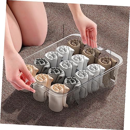 Pet Material 15 Grids Underwear Storage Box Sock Organizer for Closet Wall Mount